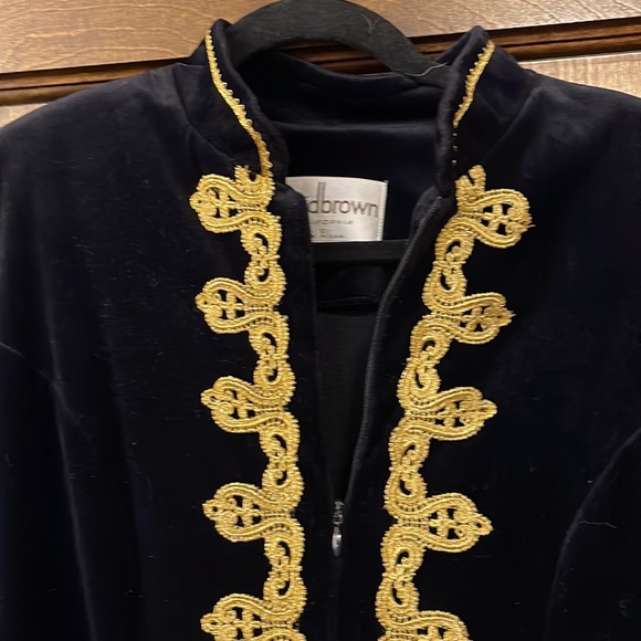 Gorgeous Vintage David Brown Velour Robe - Picture 3 of 9